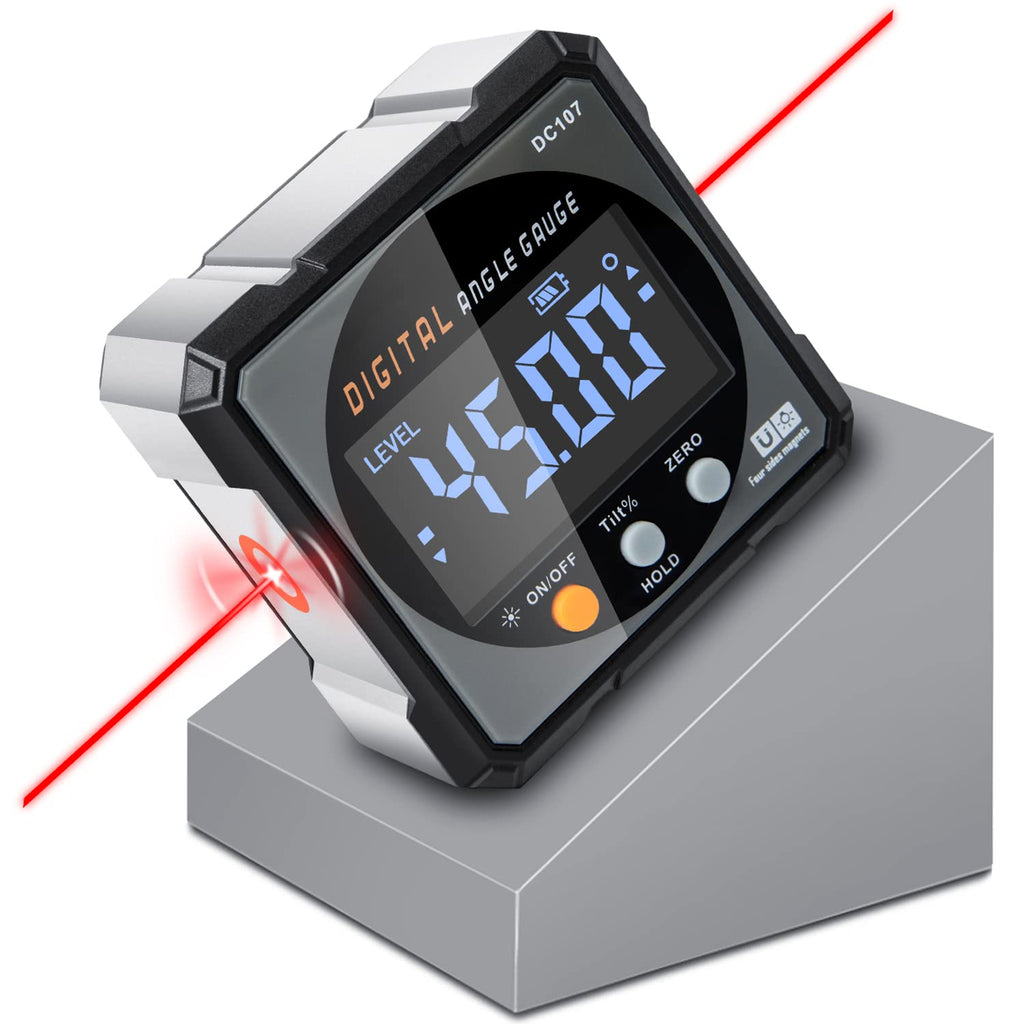 Digital Laser Level Angle Finder with 4-Side Strong Magnet