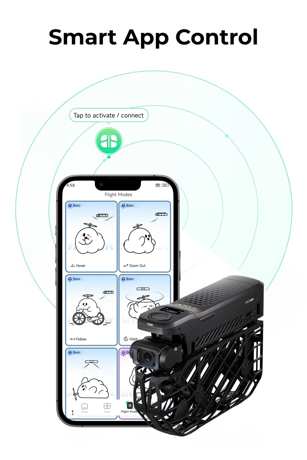 HOVERAir X1 PROMAX 8K Action Flying Camera, Foldable Drone with Camera with 42 KM/H Follow Speed, 10+ Fully Automatic Flight Modes, Fly Anywhere with OmniTerrain, SmoothCapture 2.0(Standard)