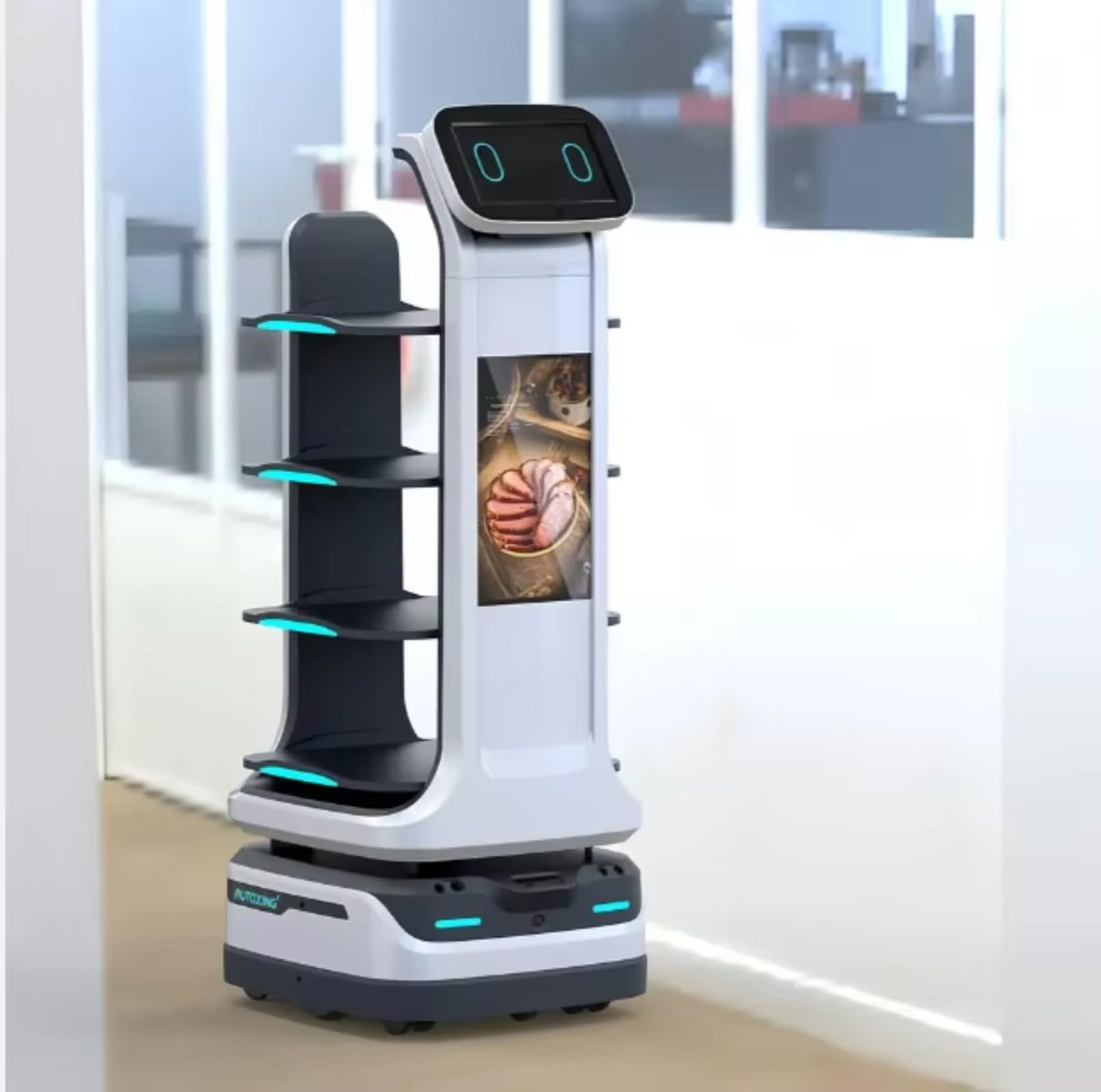 Kommerzieller Restaurant-Roboter mit intelligenter Navigation und Dual-Touchscreens