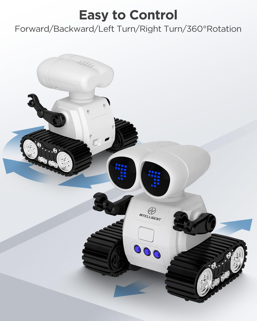 Rechargeable Remote Control Robot with Walkie Talkies for Kids
