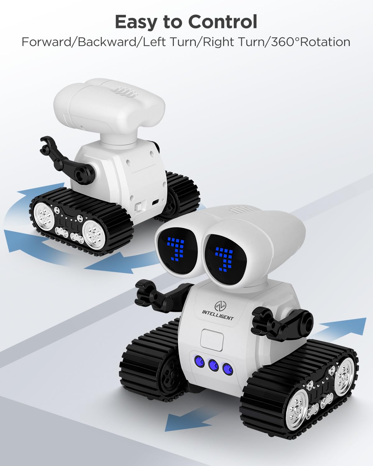 Rechargeable Remote Control Robot with Walkie Talkies for Kids