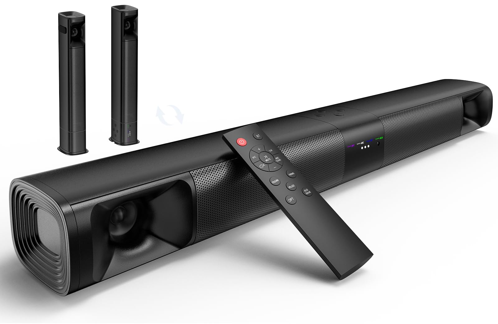Barra de Sonido Desmontable de 80W para Smart TVs