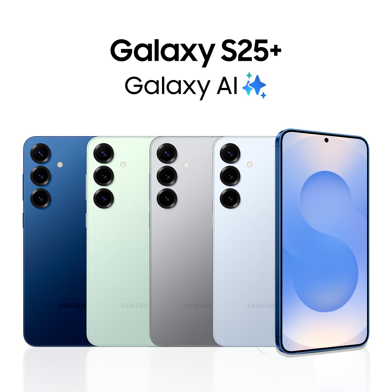 Samsung Galaxy S25+ Cell Phone, 256GB Smartphone, Unlocked Android, AI Night Mode Camera, Snapdragon 8 Elite Fast Processor, ProScaler Display, 4900mAh Battery, 2025, US 1 Yr Warranty, Navy