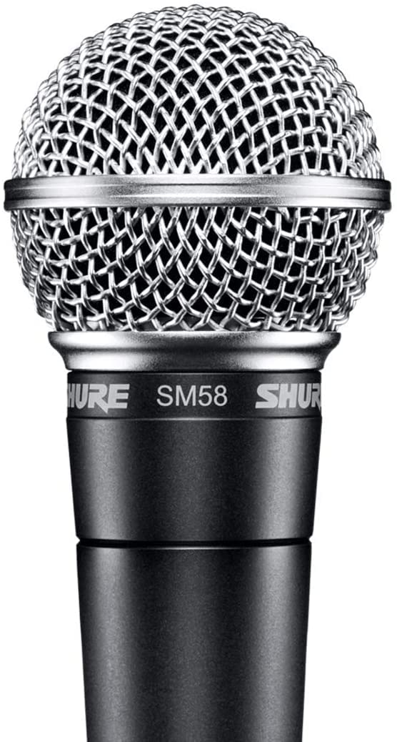 Shure SM58-LC Dynamic Vocal Microphone – Professional Handheld Cardioid XLR Mic for Singing, Live Performance, Studio Recording, Podcast & Broadcast, Black