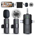 Micrófono Lavalier Inalámbrico 3 en 1 para iPhone, Android