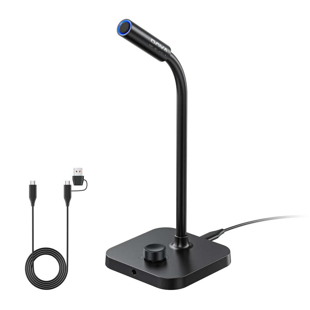 Micrófono USB 192kHz/24-Bit con Cancelación de Ruido ENC para