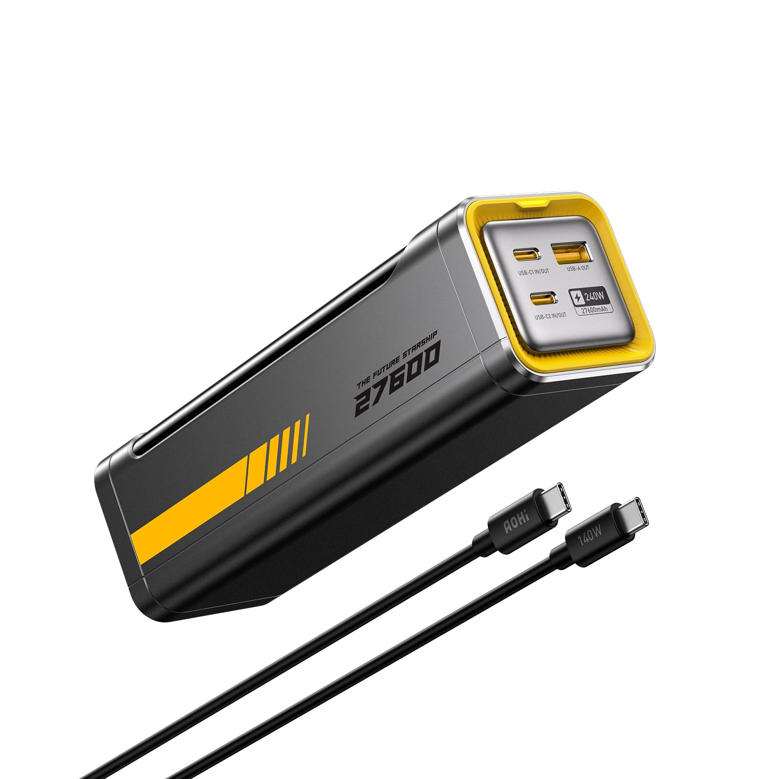 AOHI 240W Laptop Power Bank 27600mAh Portable Fast Charger (99.3wh),