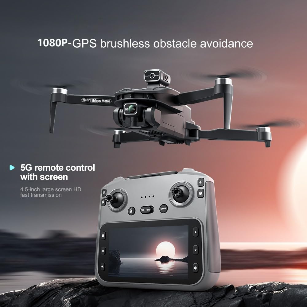 1080P Kamera Dronu 8K Ekran GPS FPV V168MAX