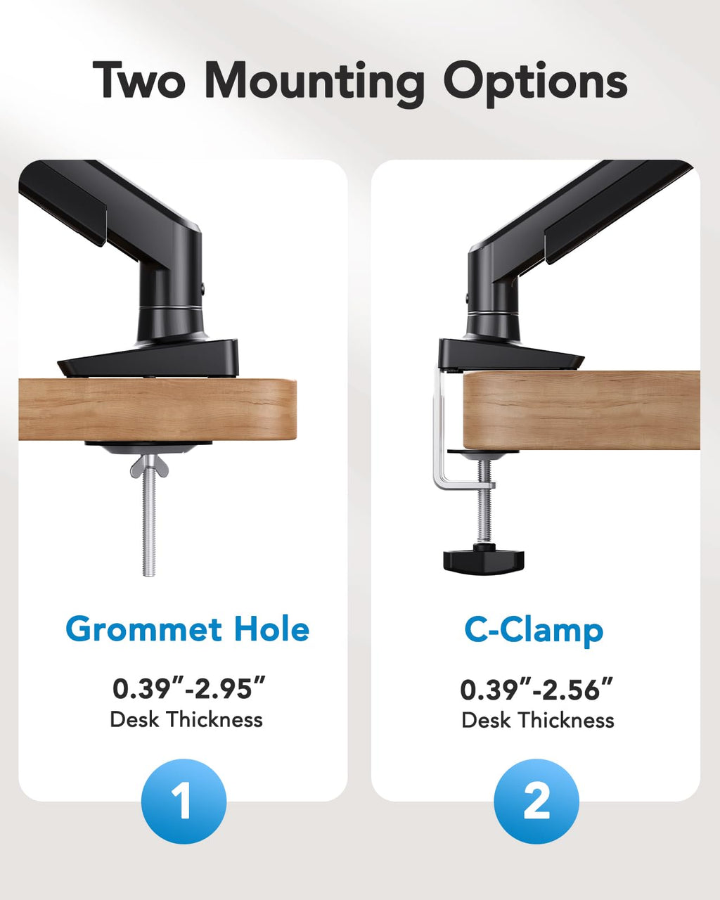 2-in-1 Laptop Mount with Tray HNSS40B