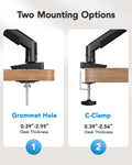 2-in-1 Laptop Mount with Tray HNSS40B