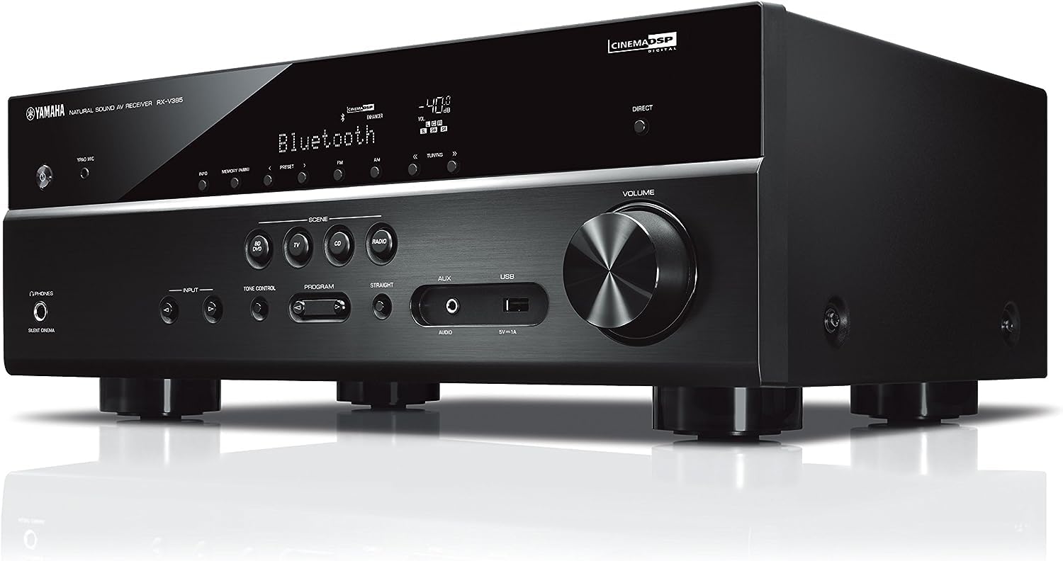 Receptor AV 5.1 Canales 4K con Bluetooth YPAO RX-V385