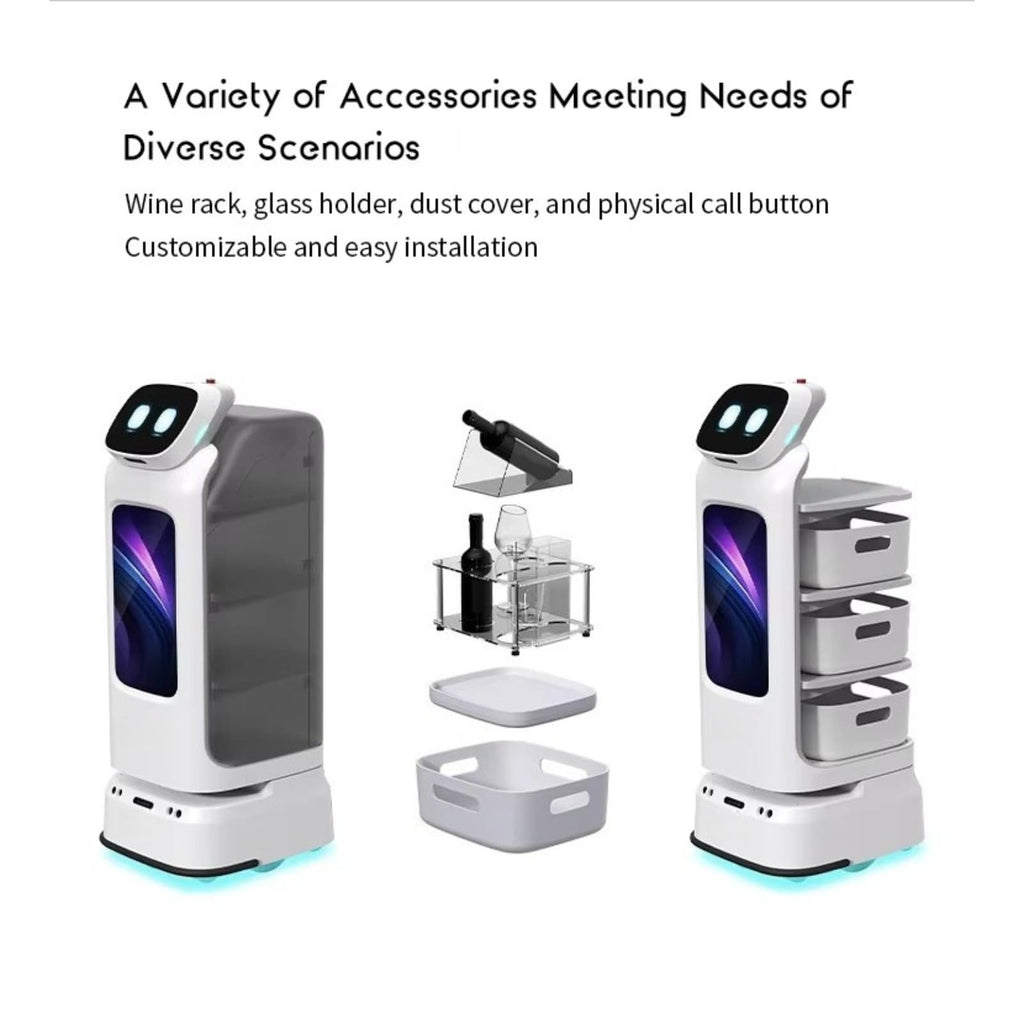 HD Ekranlı Muxtar Yemək Çatdırılması Robotu Model LYJ-SCJIQI-102801