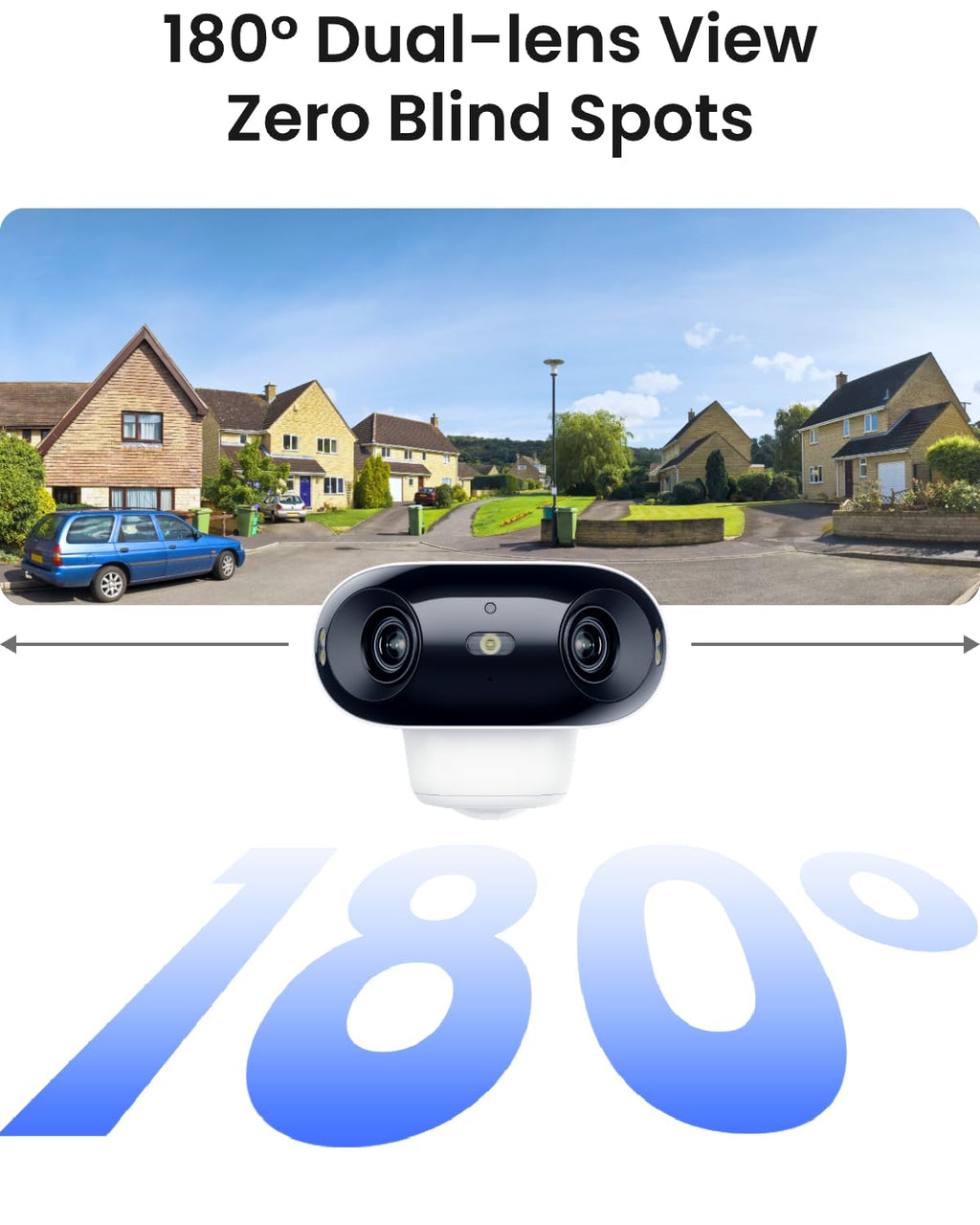 Telecamera di Sicurezza Solare Wireless 4K per Esterno Argus