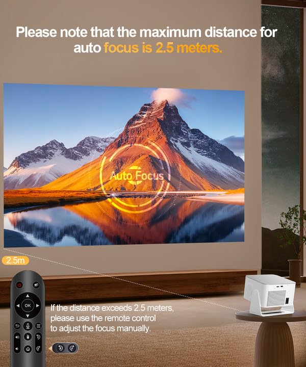 Native 1080P 600 ANSI Smart LED Projector HY350Max