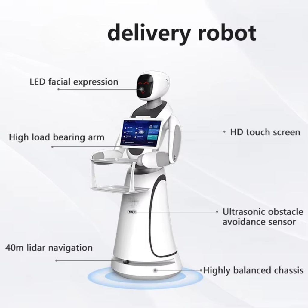 Commercial Food Delivery Robot Autonomous Restaurant Service