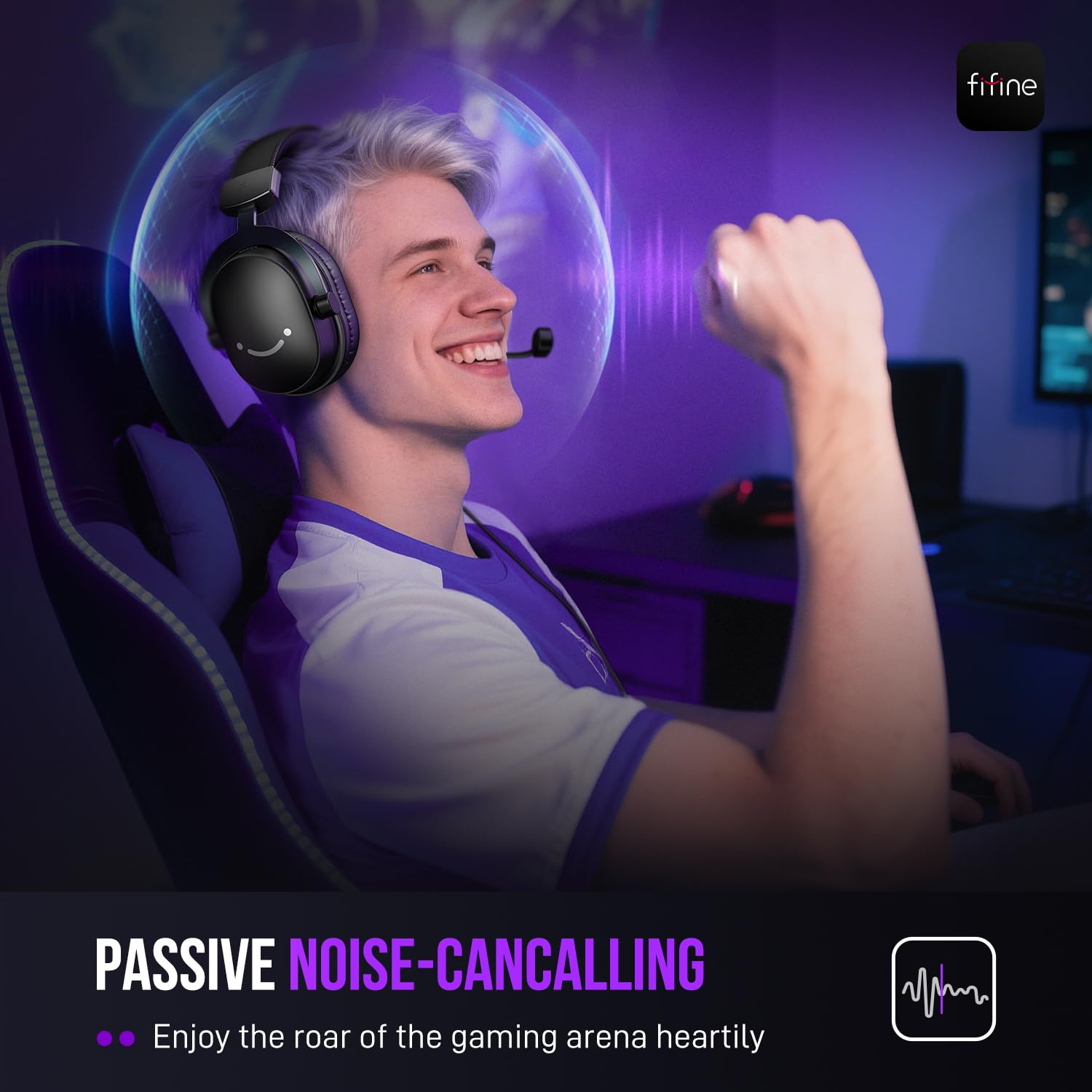 FIFINE AmpliGame H9 Wired Gaming Headset with 7.1 Surround