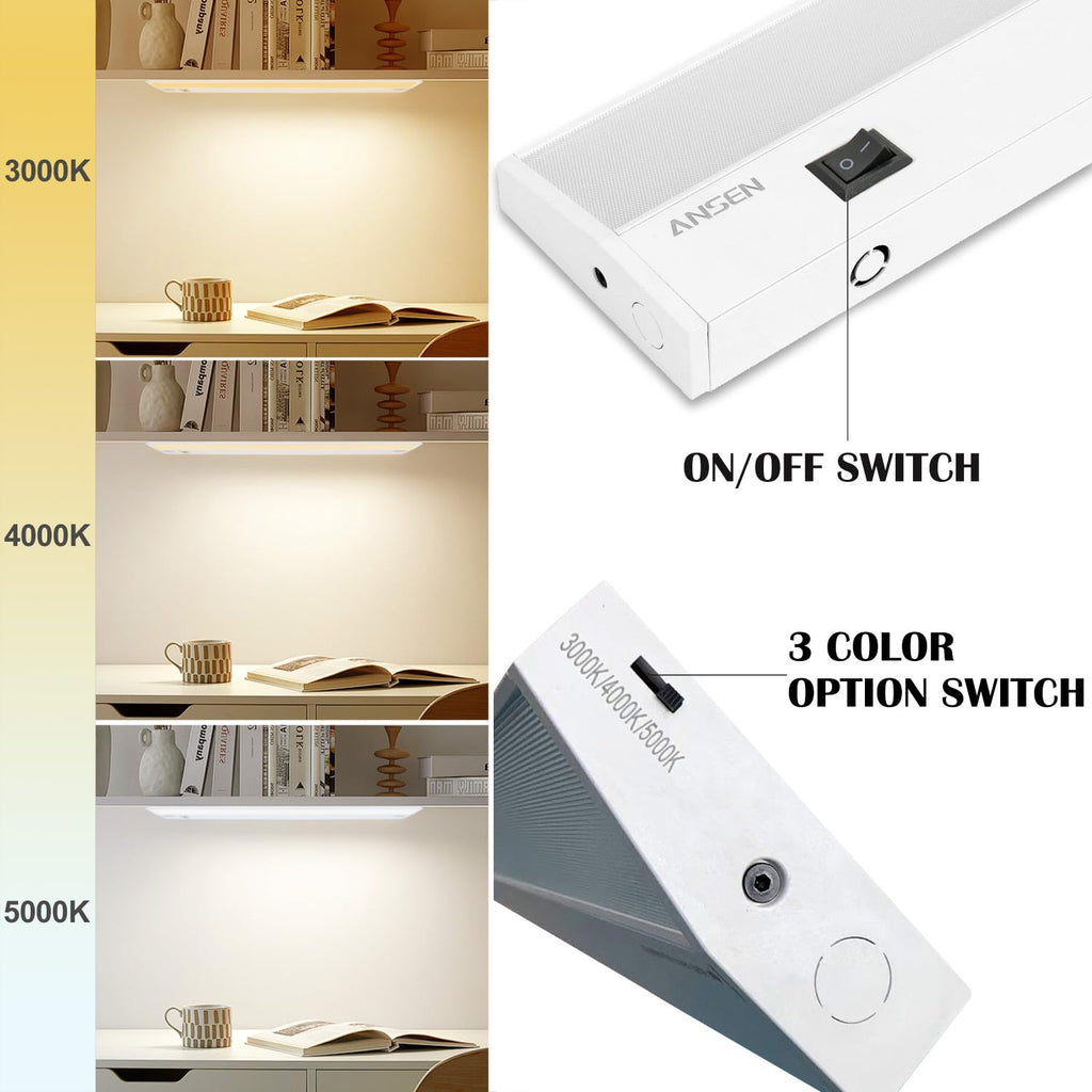 Sabit Quraşdırılan Şkaf Altı LED İşıqları 4-lü Paket 12