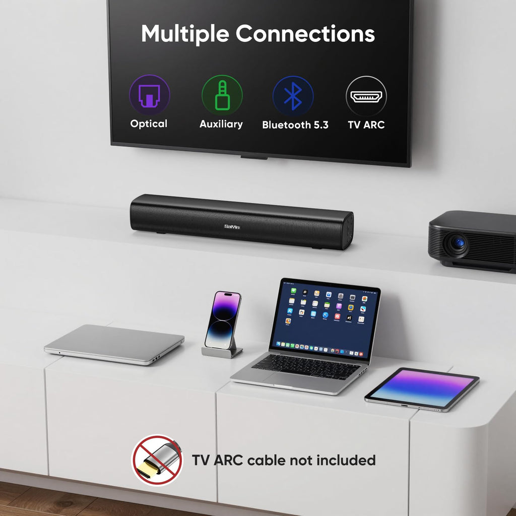 Саундбар Saiyin 40 Вт со сбалансированным стереозвуком