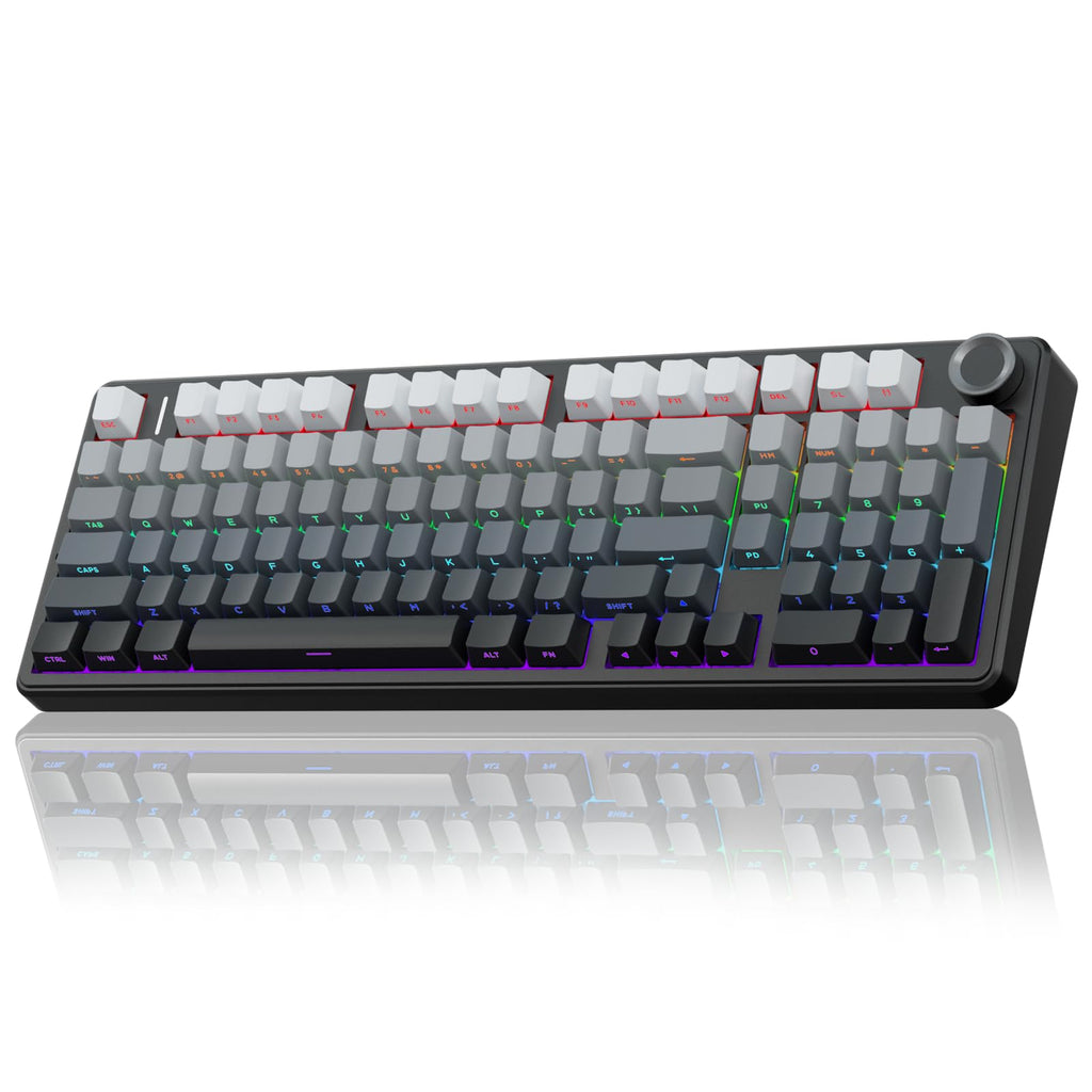 Teclado Mecánico Inalámbrico F99 Pro Intercambiable en Caliente Tri-Modo