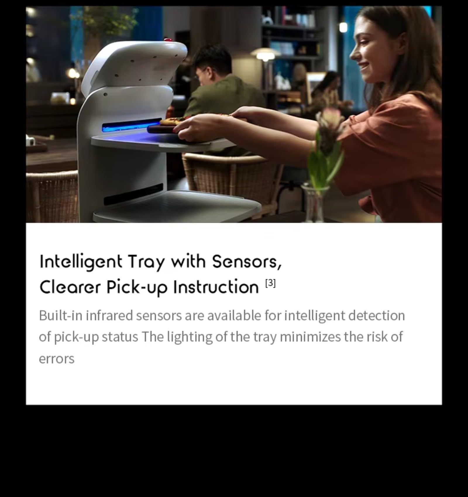 Commercial Food Delivery Robot for Restaurants and Hotels