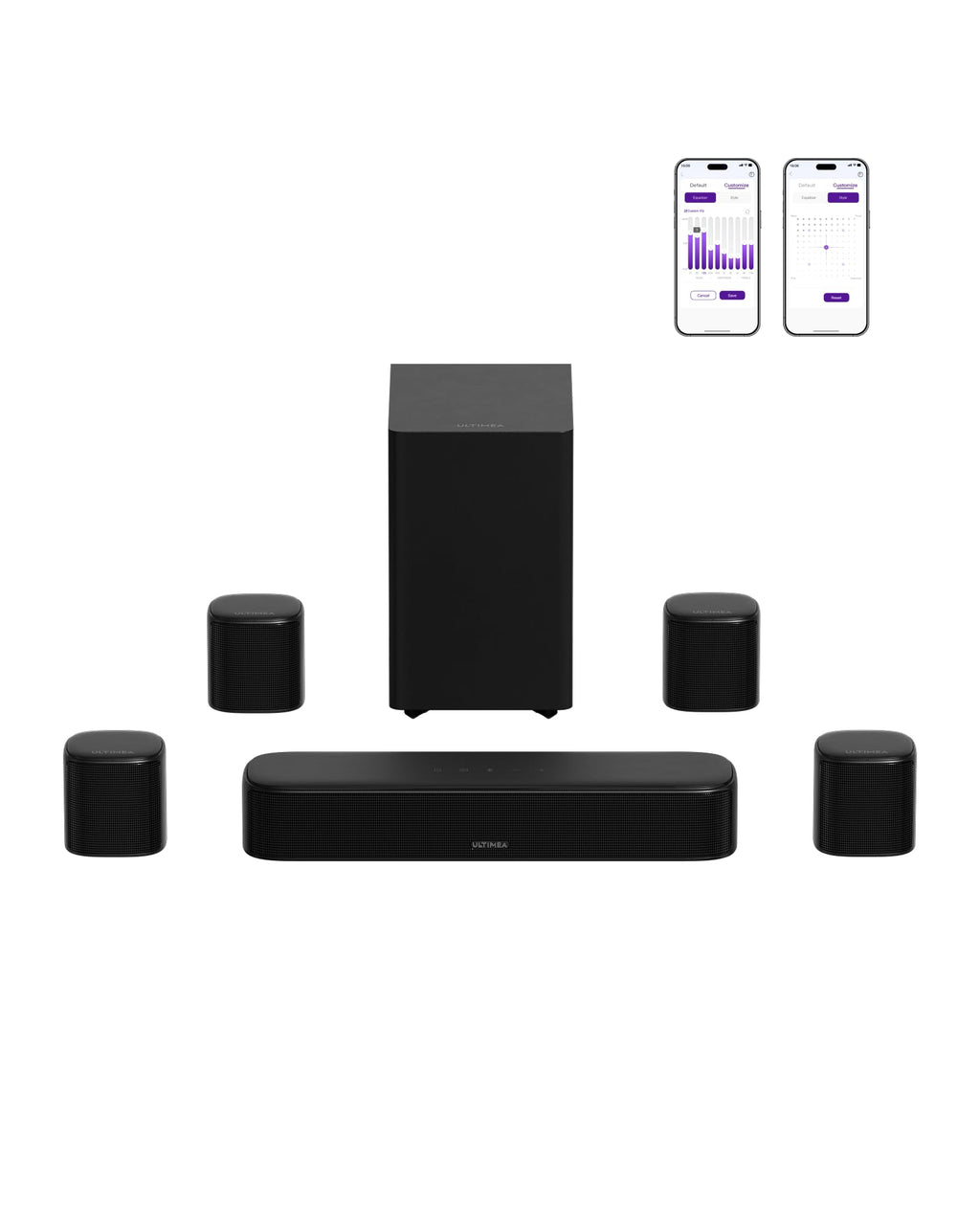 Barra de Sonido Inmersiva 7.1ch con Subwoofer Inalámbrico Modelo