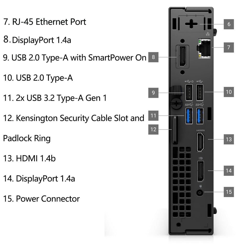 14th Gen Core i3-14100T Mini PC 16GB 512GB WiFi
