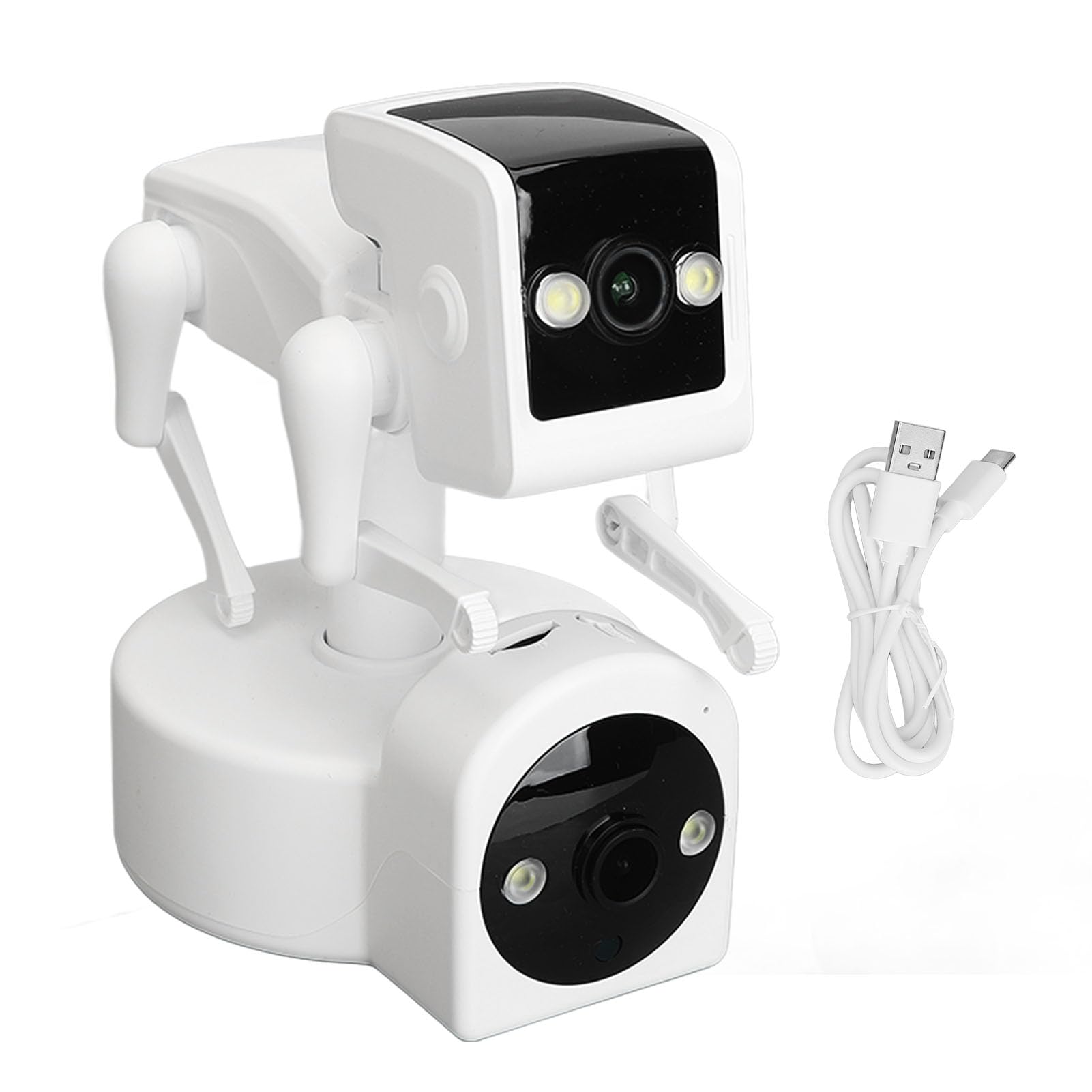 ciciglow 1080P Robot Dog Indoor Security Camera with AI Detection, 5G Smart Camera 360 Degree Rotating, Support Night, 10x Zoom, CICIGLOWI48OKYA9XR