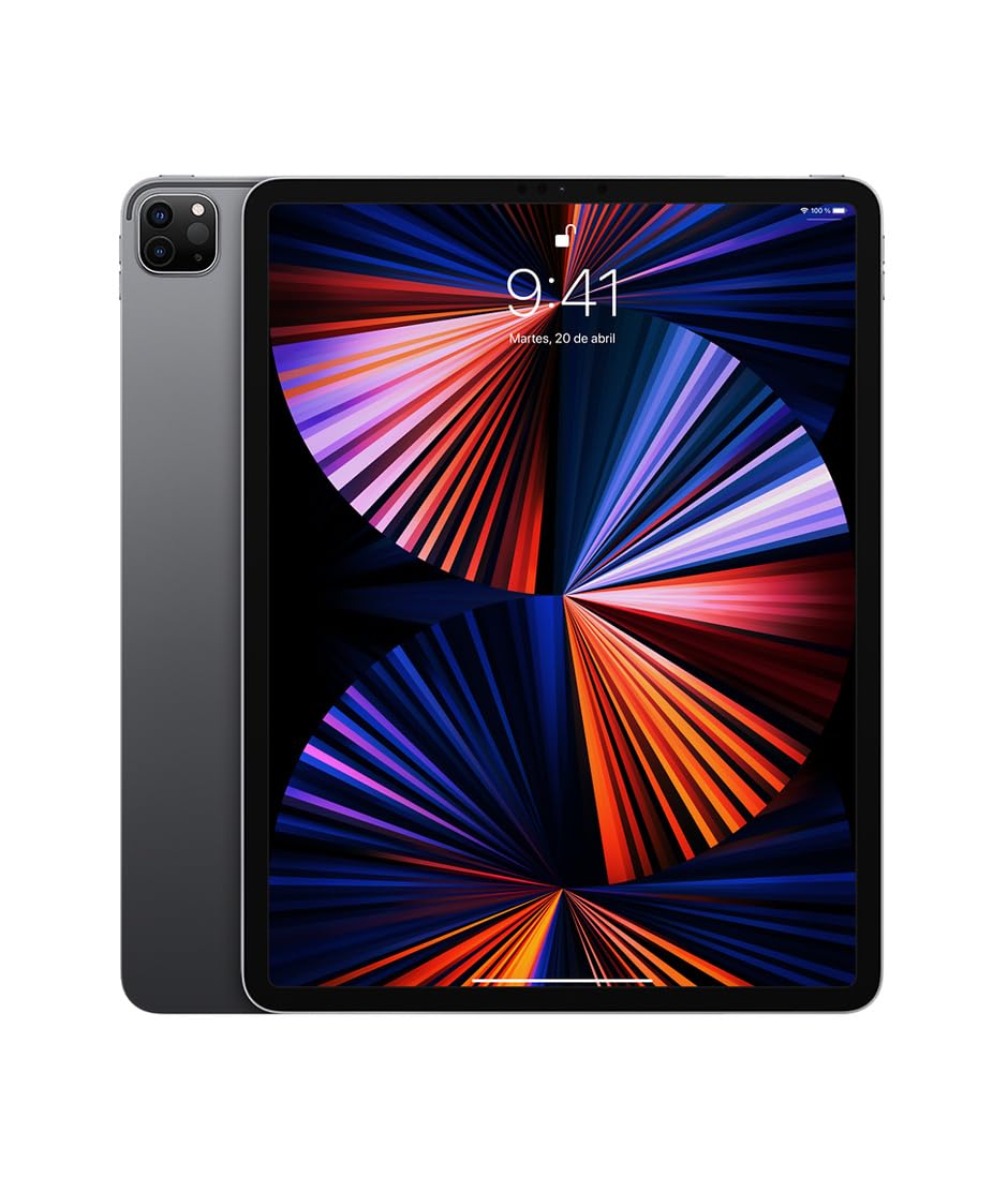 Apple 2021 12.9-inch iPad Pro (Wi‐Fi, 256GB) - Space Gray (Renewed)