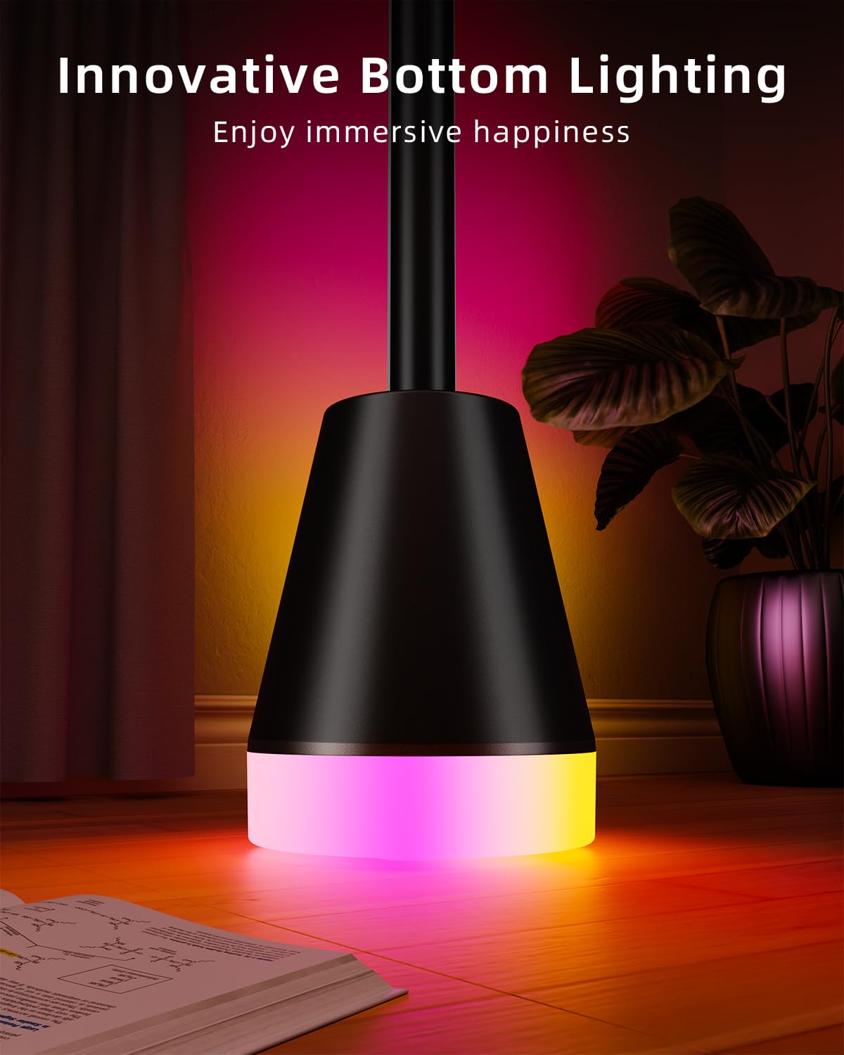 Smart RGB Corner Floor Lamp with 172 LEDs