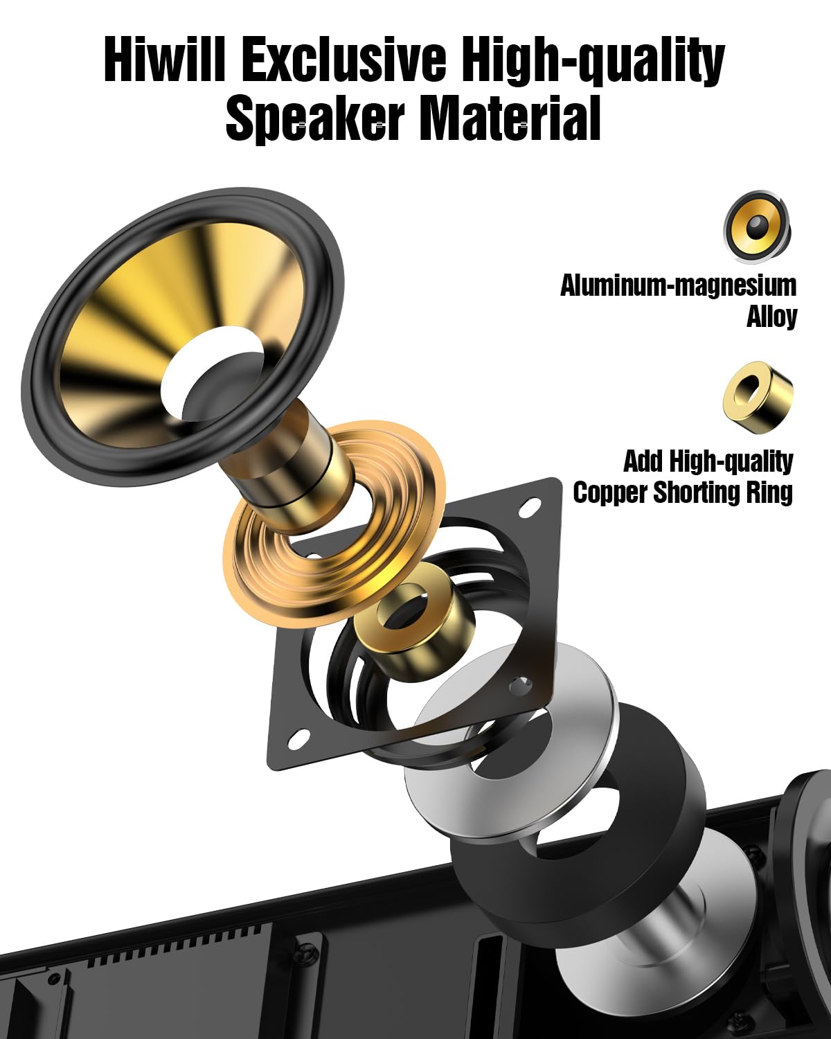 Barra de sonido Hiwill 4.1ch Dolby Atmos 300W