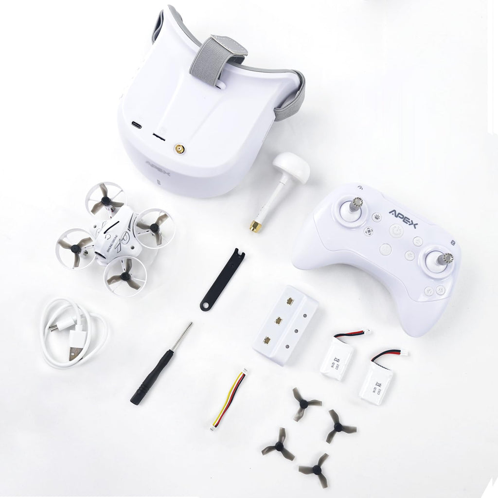 Набор для начинающих FPV дрон с очками и контроллером