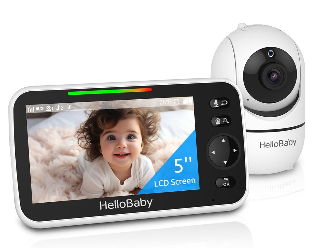 WiFi Olmayan Körpə Monitoru 5" Ekran Pan-Tilt-Zoom Kamera ilə