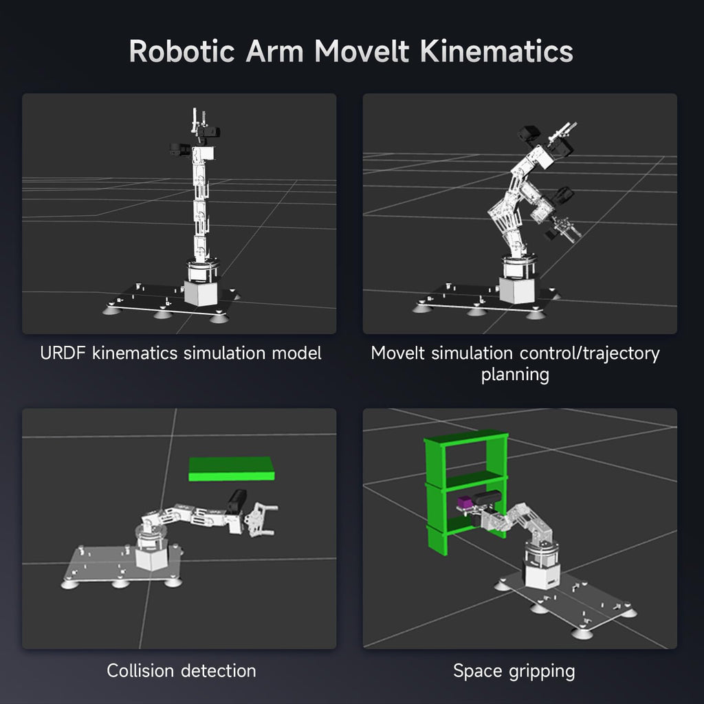 6DOF Robotic Arm with 3D Vision AI Intelligence Educational