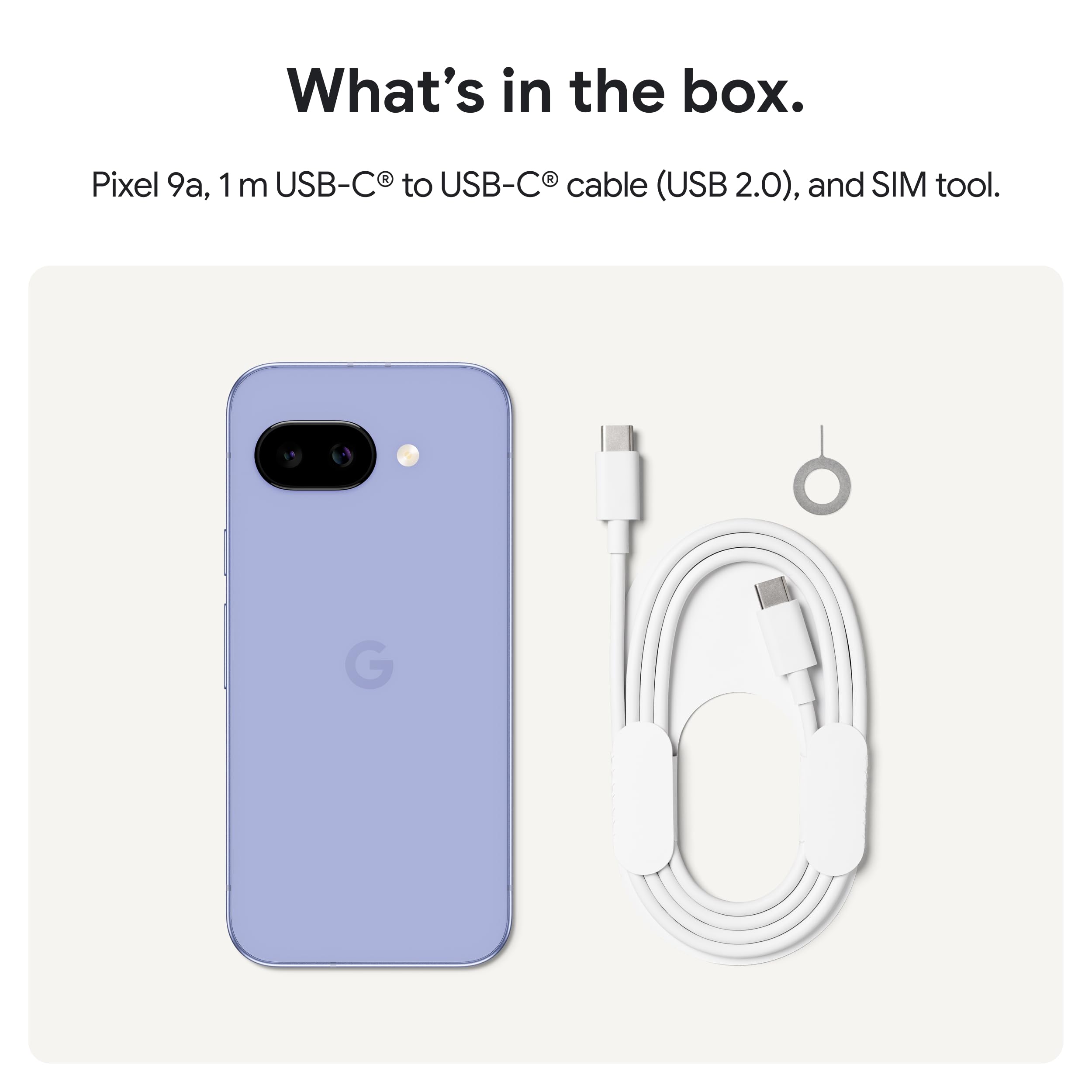 Google Pixel 9a 5G 128 ГБ Gemini AI, разблокированный, цвет «Пион»