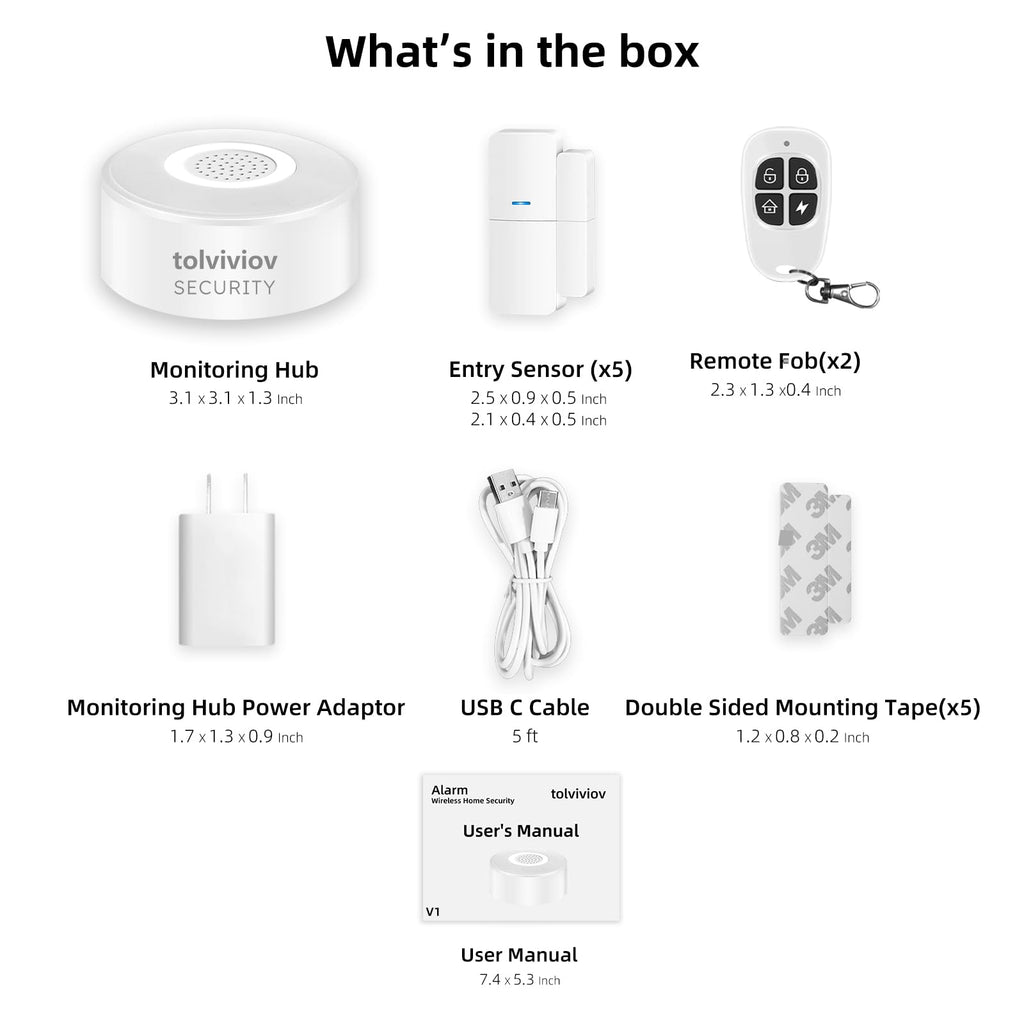 Kit Sistema Allarme Sicurezza Casa Intelligente Senza Fili GK-100W