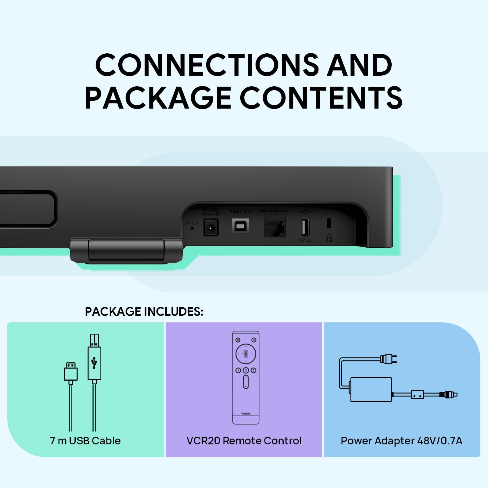 Система видеоконференций 4K UVC34 с 10 микрофонами и 8