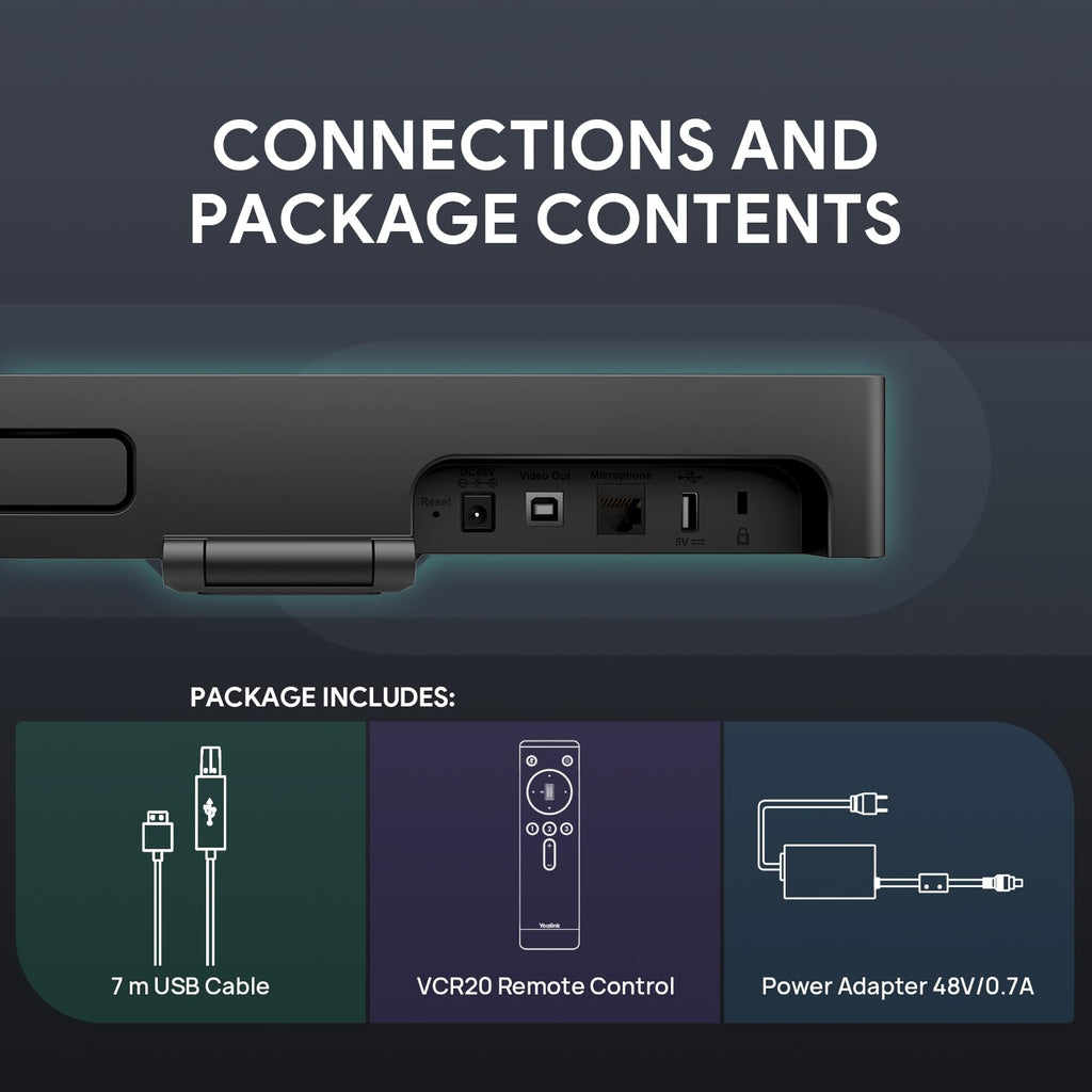 4K USB-камера для видеоконференций с углом обзора 120° UVC34