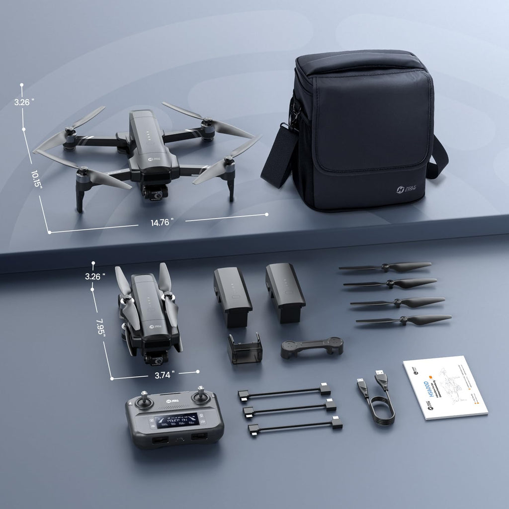 3-Achsen-Gimbal-Drohne mit 4K-Kamera GPS HS600D