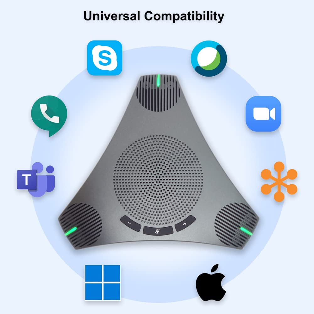 Altavoz Micrófono USB Omnidireccional 360° Q95