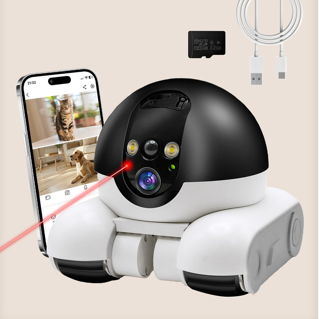 DreamBee 1080P Dual Lens Bewegliche Roboter-Sicherheitskamera