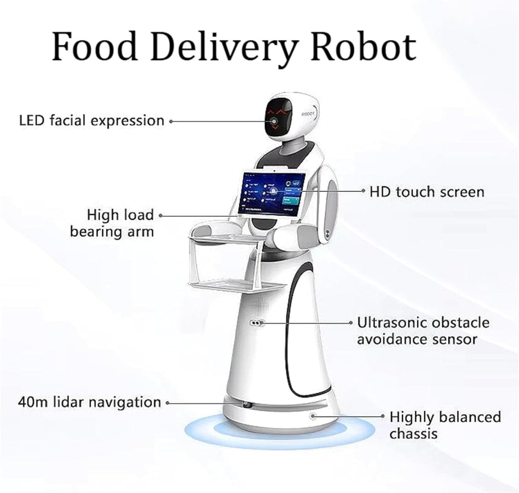 Autonomous Food Delivery Robot with Touchscreen Multi-Order Service RS-09