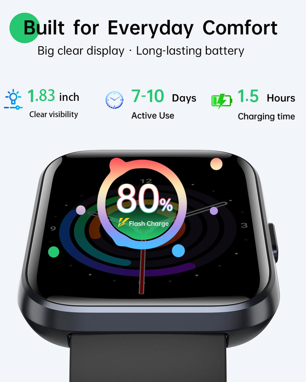 1.83" HD Alexa Smartwatch Fitness-Tracker 120+ Sport