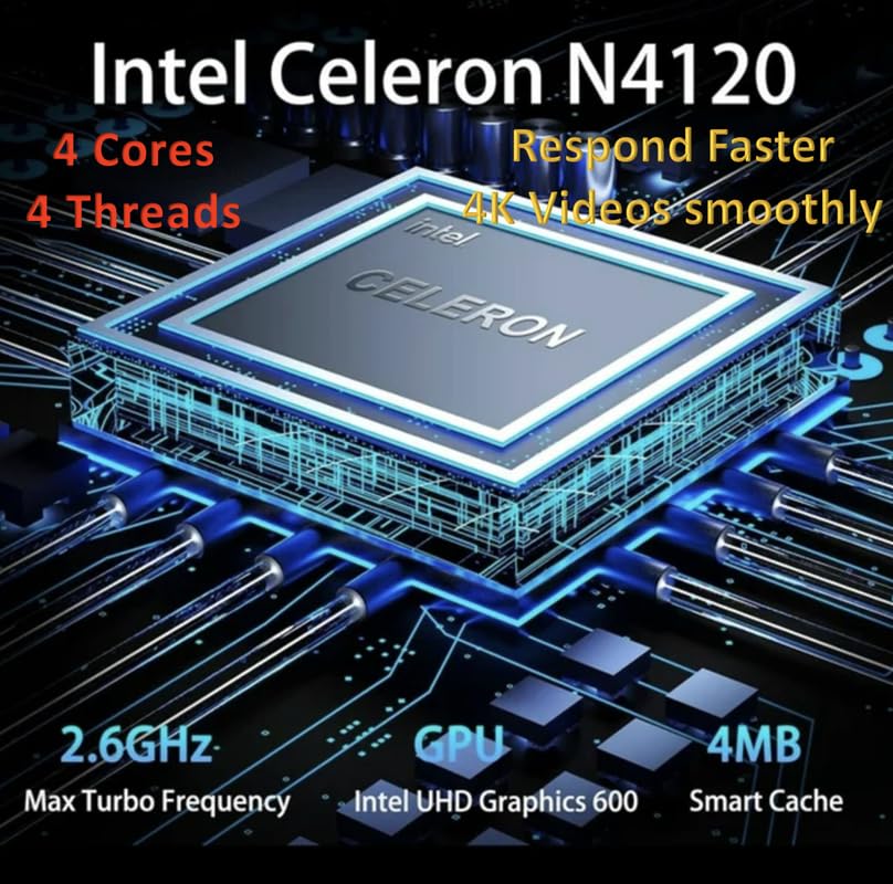 14" Ноутбук Intel N4120 4 ГБ ОЗУ 128 ГБ