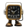 Retro Steampunk Roboter Tischuhr Industrieller Schreibtisch Regal Dekorativ