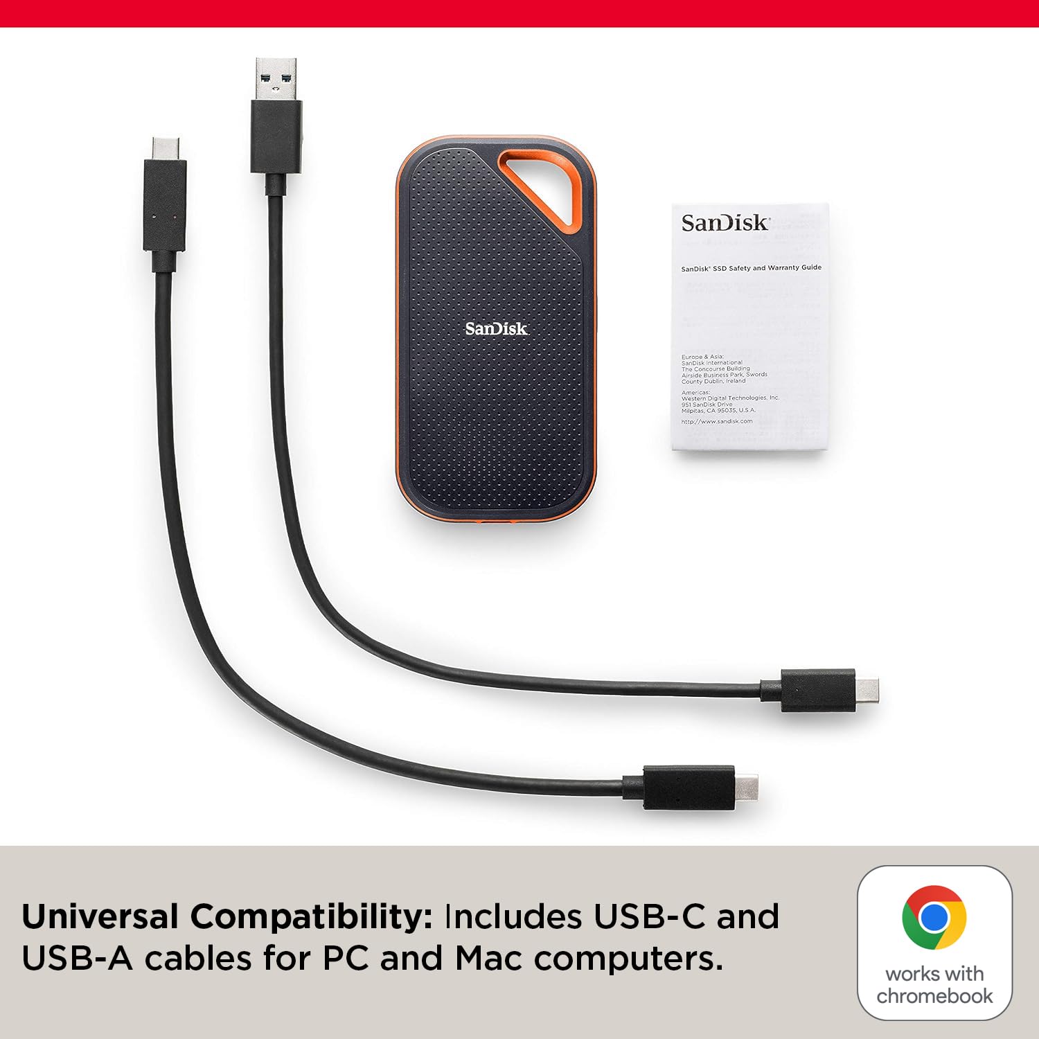 Disco SSD portátil Extreme PRO de 1TB USB-C SDSSDE81-1T00-G25