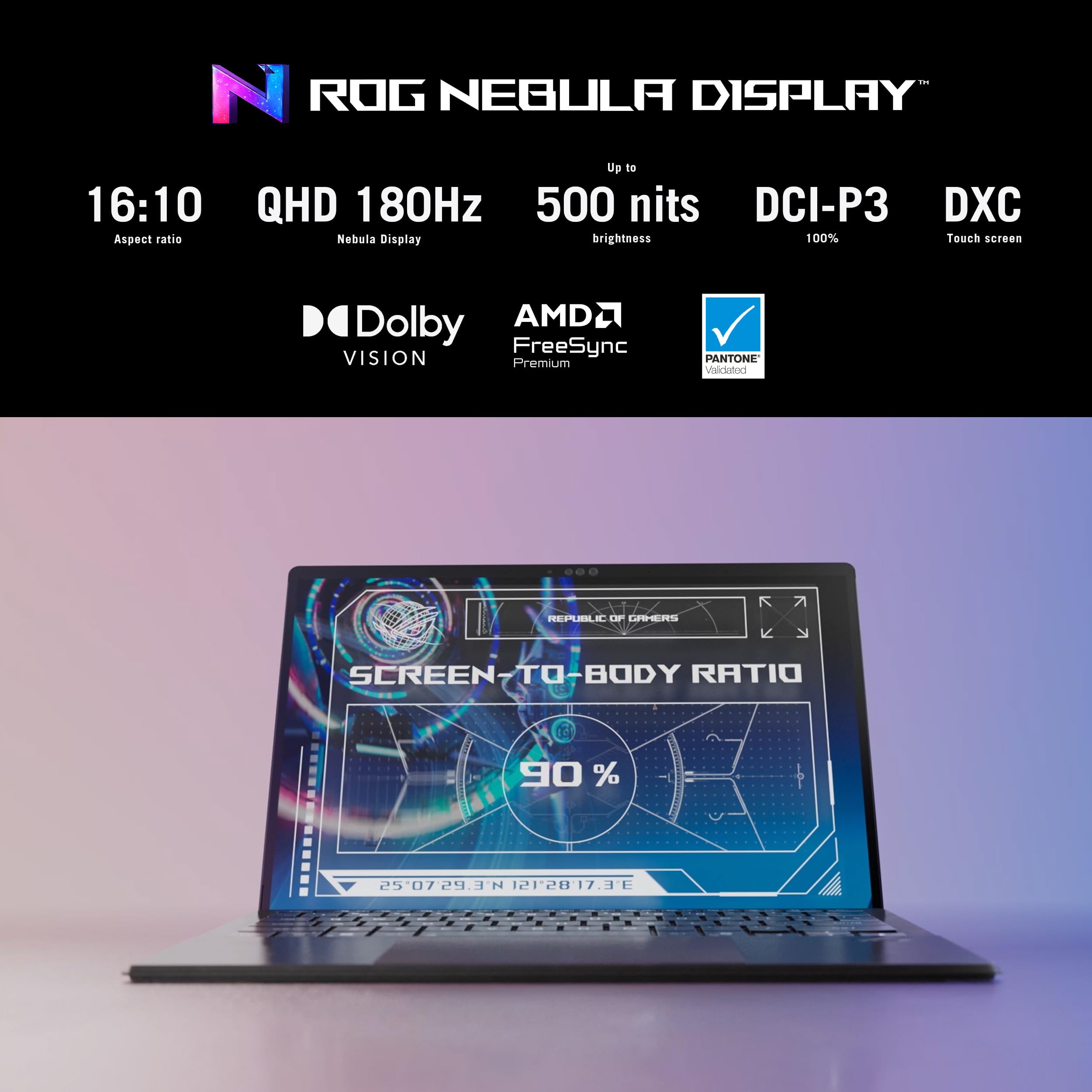 Игровой ноутбук ROG Flow Z13 2.5K 180Hz GZ301