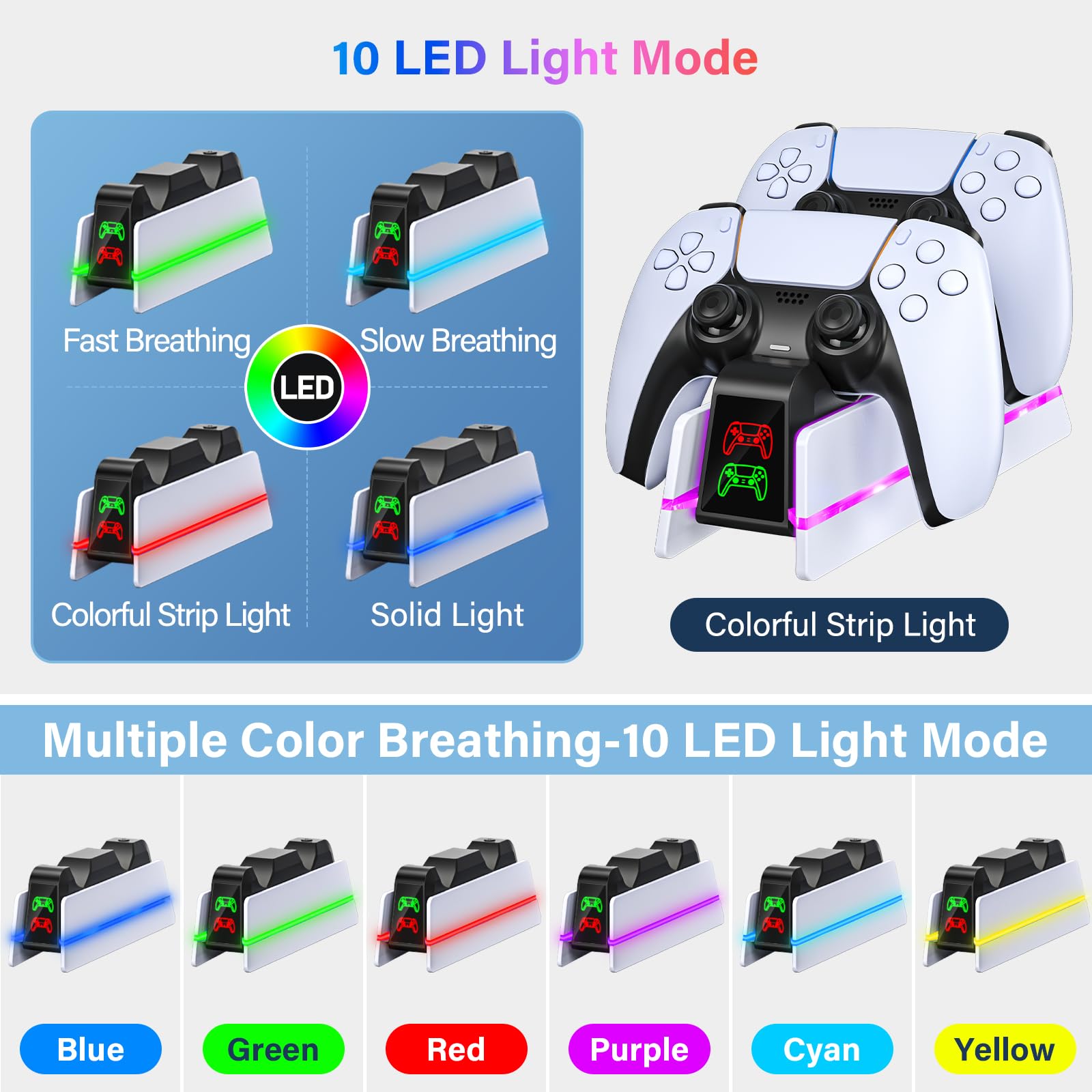 PS5 Controller Ladestation für Dualsense & Edge