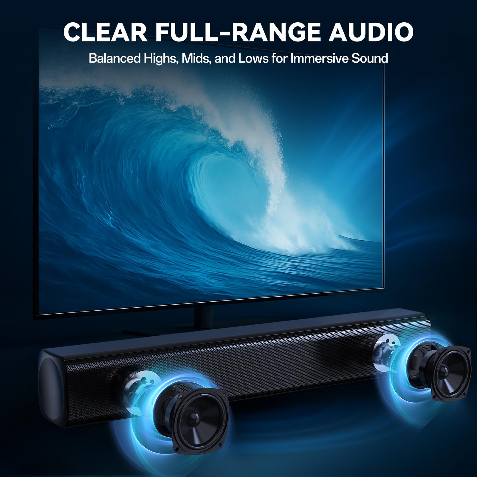 Barra de sonido MA90 3.1.2 Dolby Atmos con subwoofer