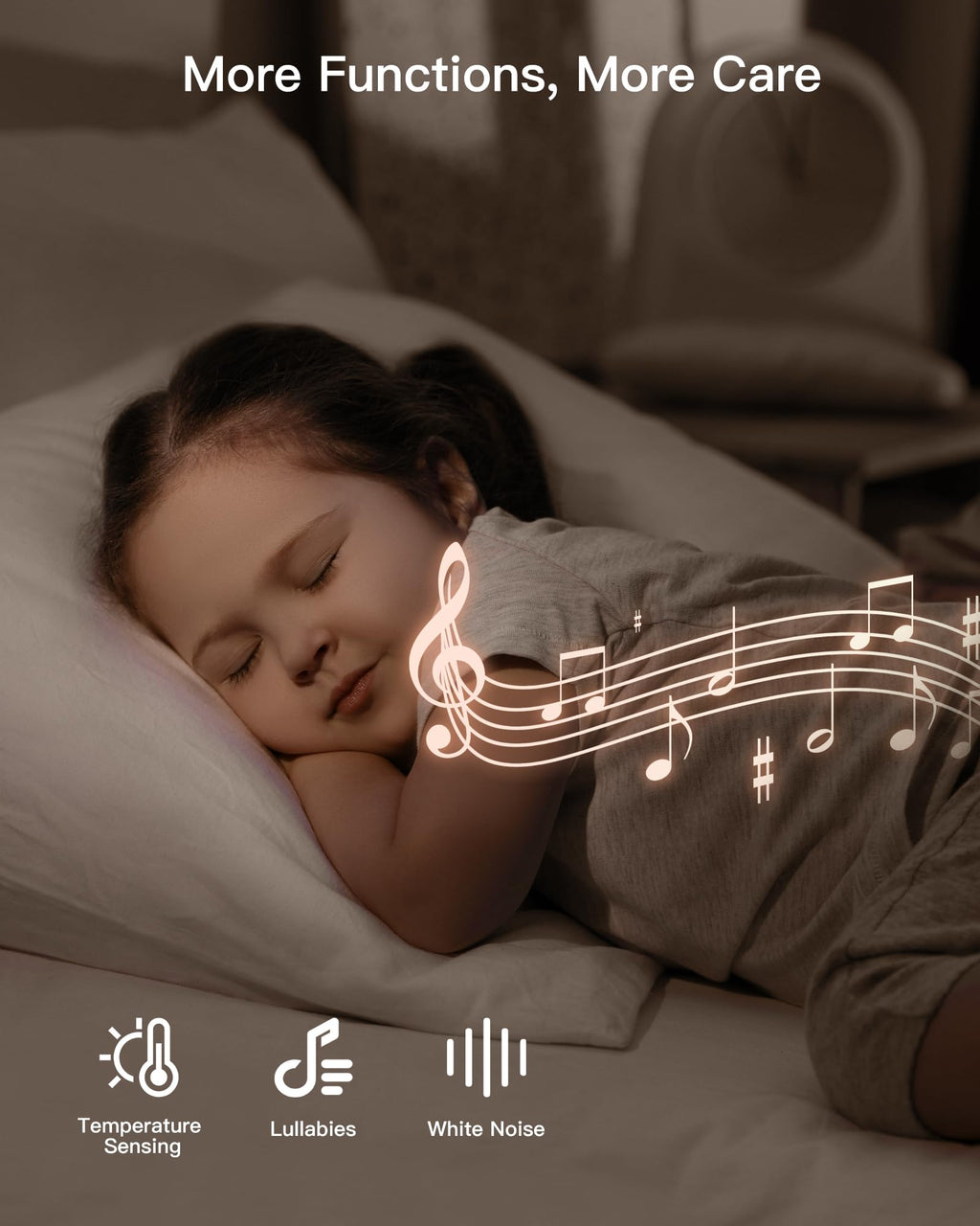 Monitor Baby Camera WiFi 1080p con PTZ e Batteria