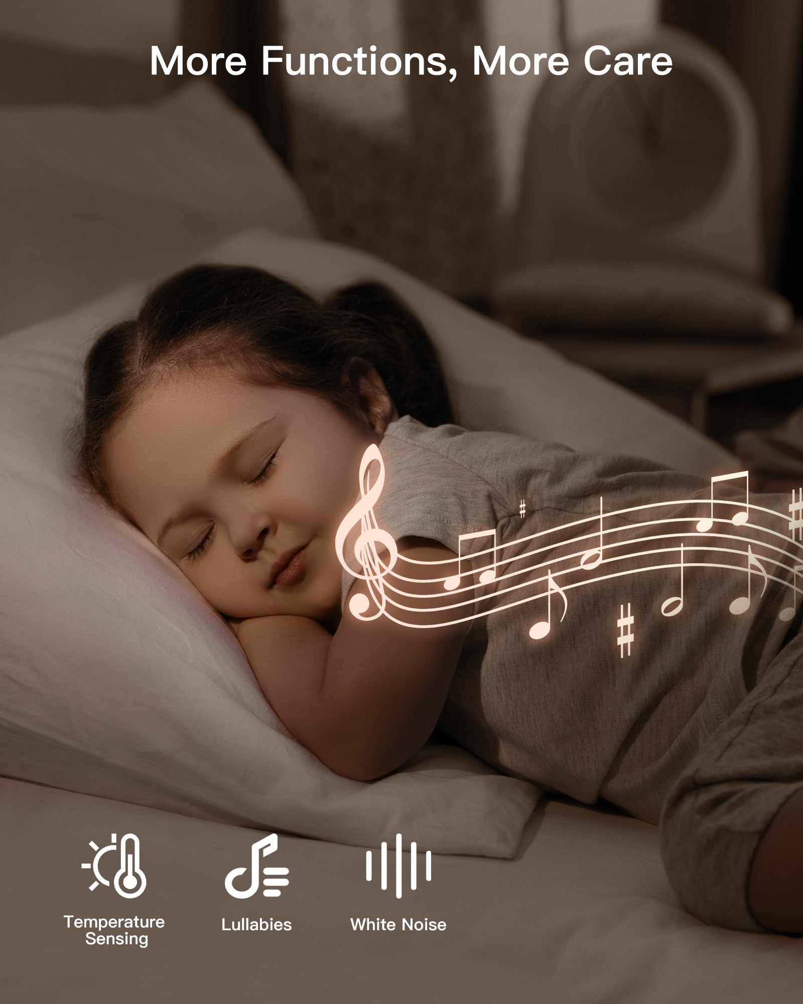 Monitor Baby Camera WiFi 1080p con PTZ e Batteria